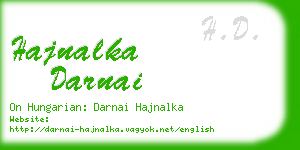 hajnalka darnai business card